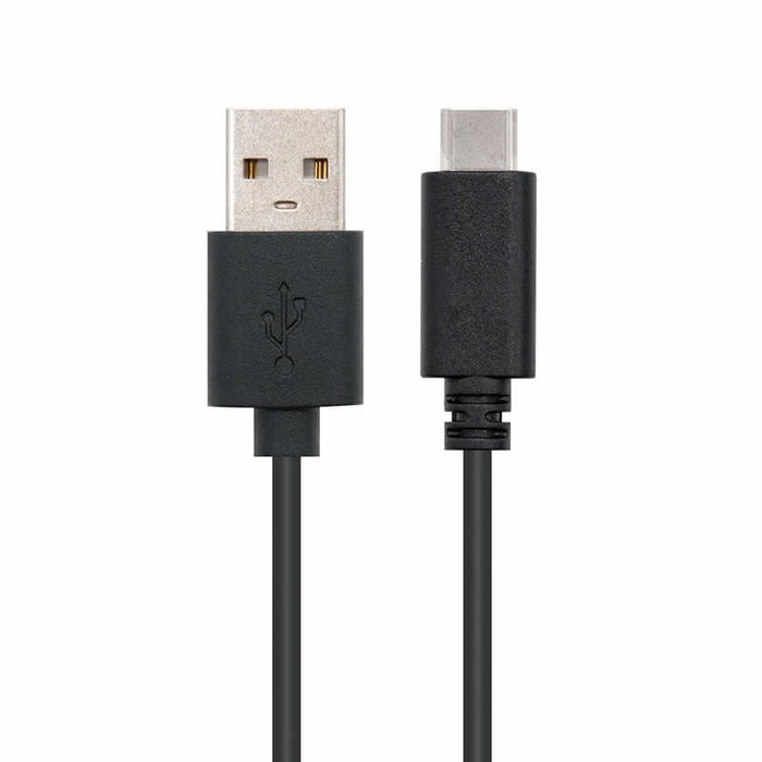 Nanocable Cable USB 2.0 de 2m, USB-C a USB-A, Negro Nanocable Cable USB 2.0 de 2m, USB-C a USB-A, Negro